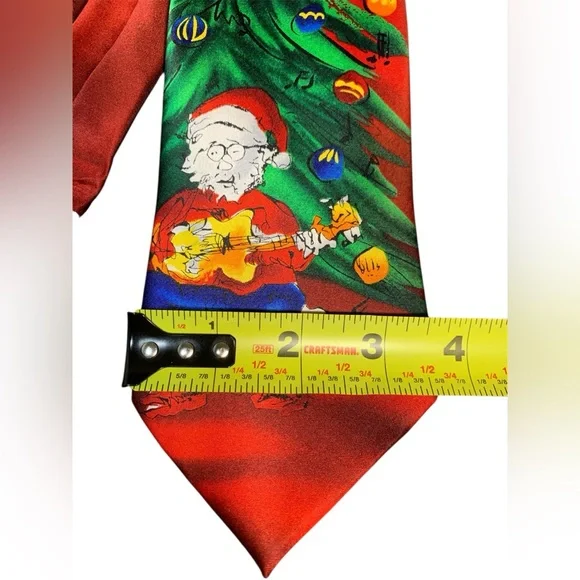 Jerry Garcia Merry Christmas 56 Collection NECKTIE TIE Silk Tree Santa Guitar - Picture 8 of 12